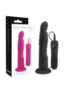 Vibromasseur 7 Modes Realiste Gode Ventouse 14cm  Noir